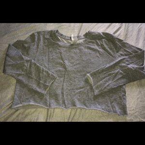 Cropped Gray Sweatshirt